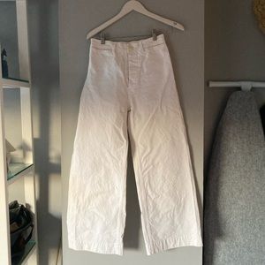 Jesse Kamm Salt White Sailor Pants in Medium (similar to size 6)